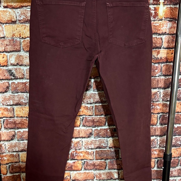 J Brand Men's Burgundy Jeans 33 x 32 pants slacks dark red - Picture 9 of 10